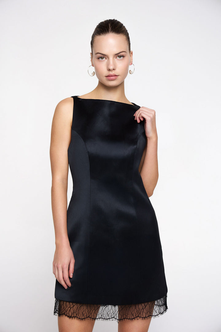 Éclat lace-trim dress