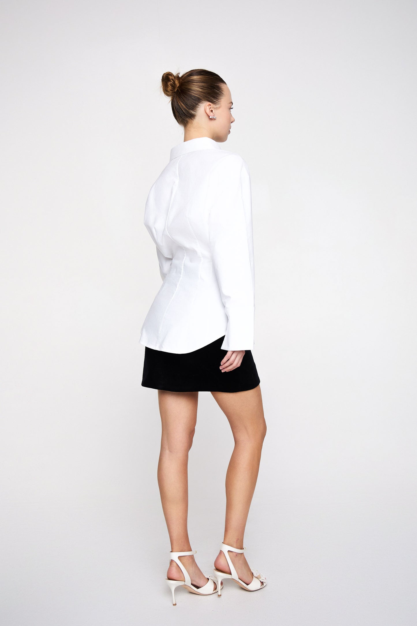 Swan long sleeve fitted shirt