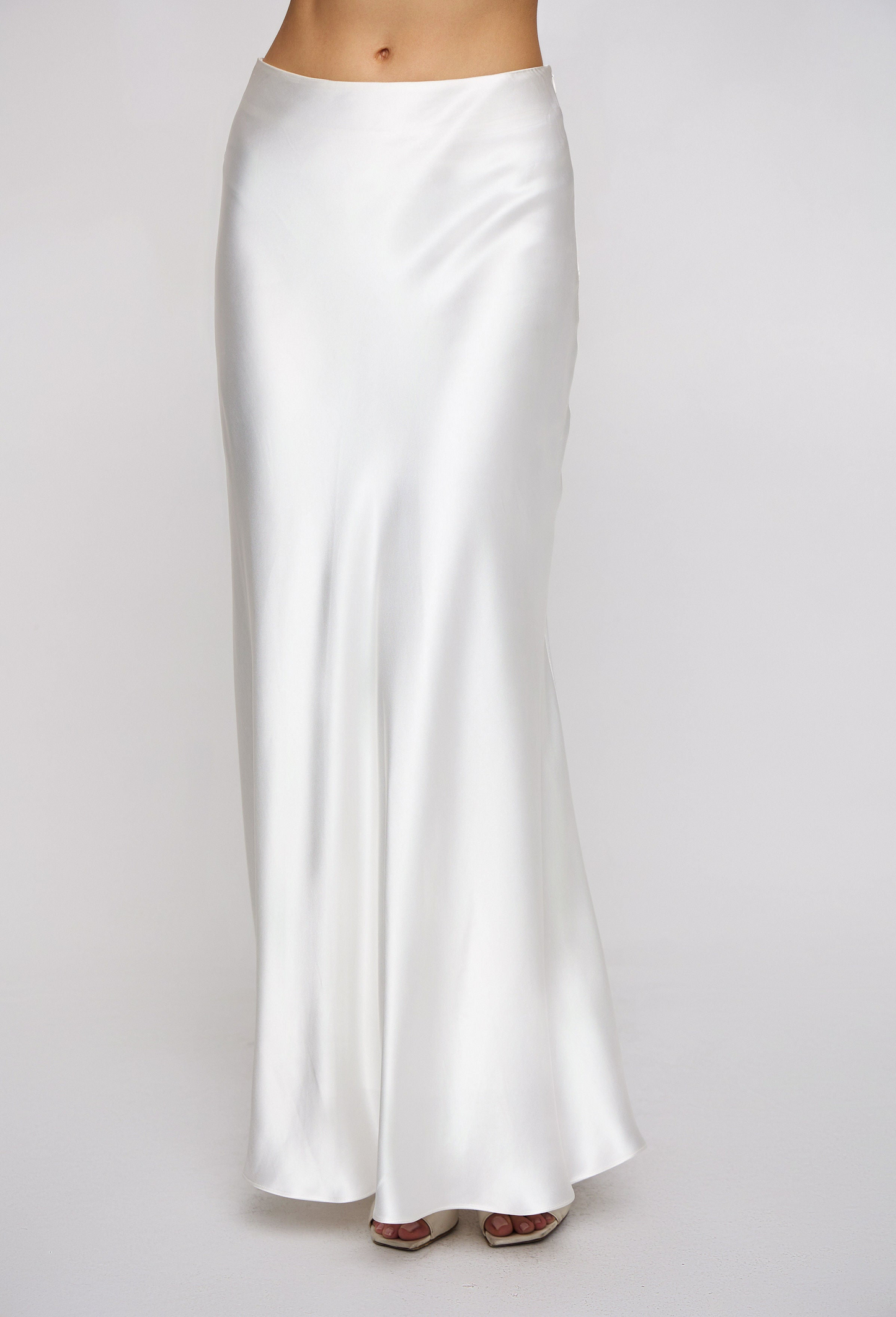 Marée maxi satin skirt