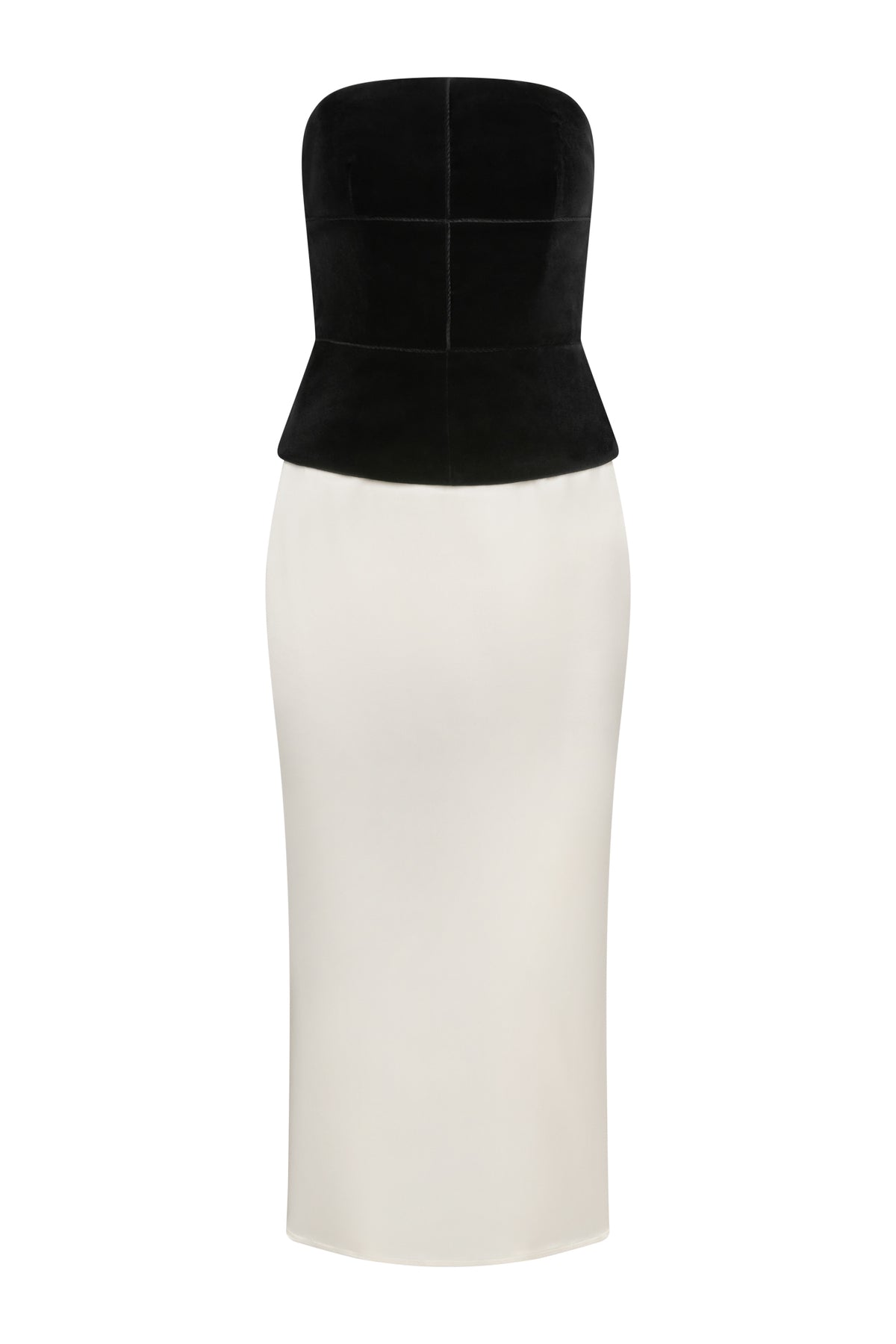 Dahlia velvet & satin dress