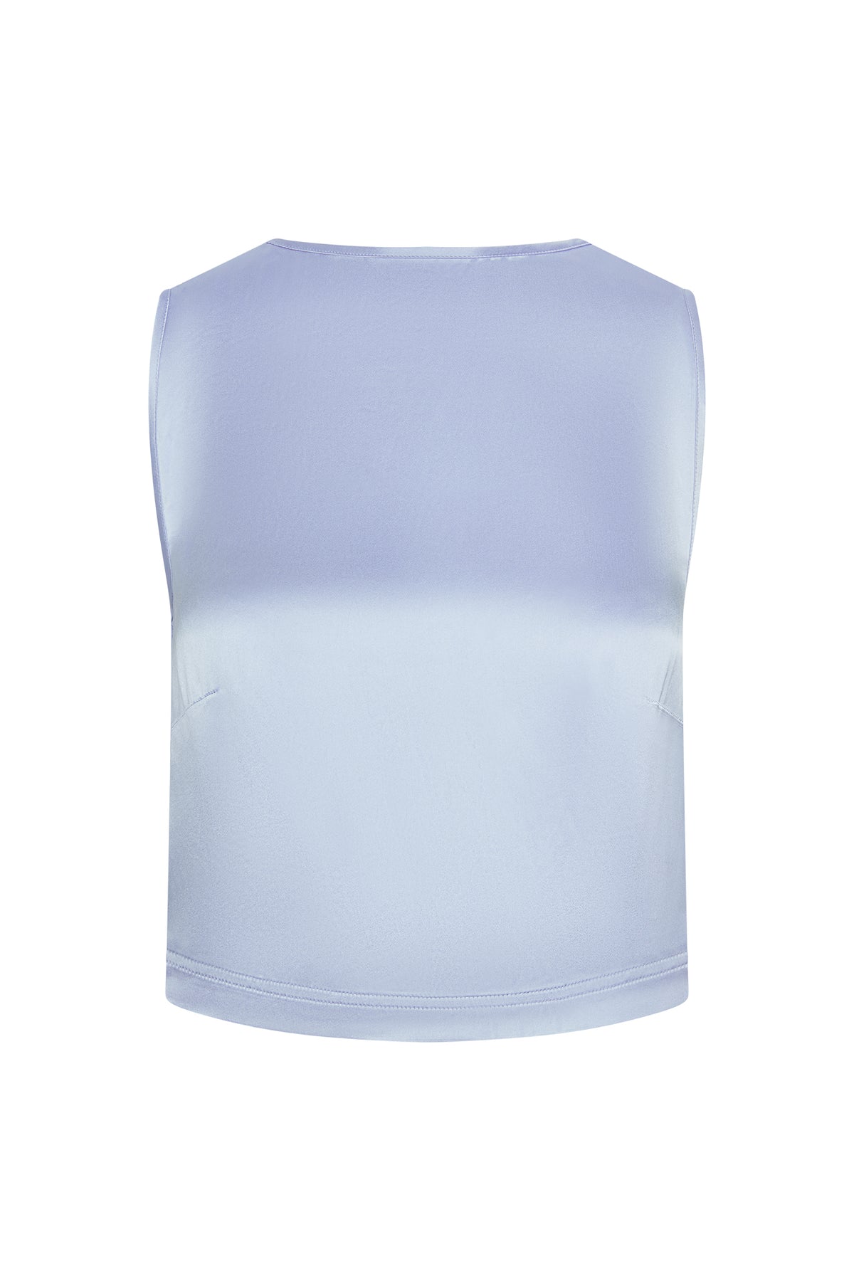 Marée draped open-back satin top