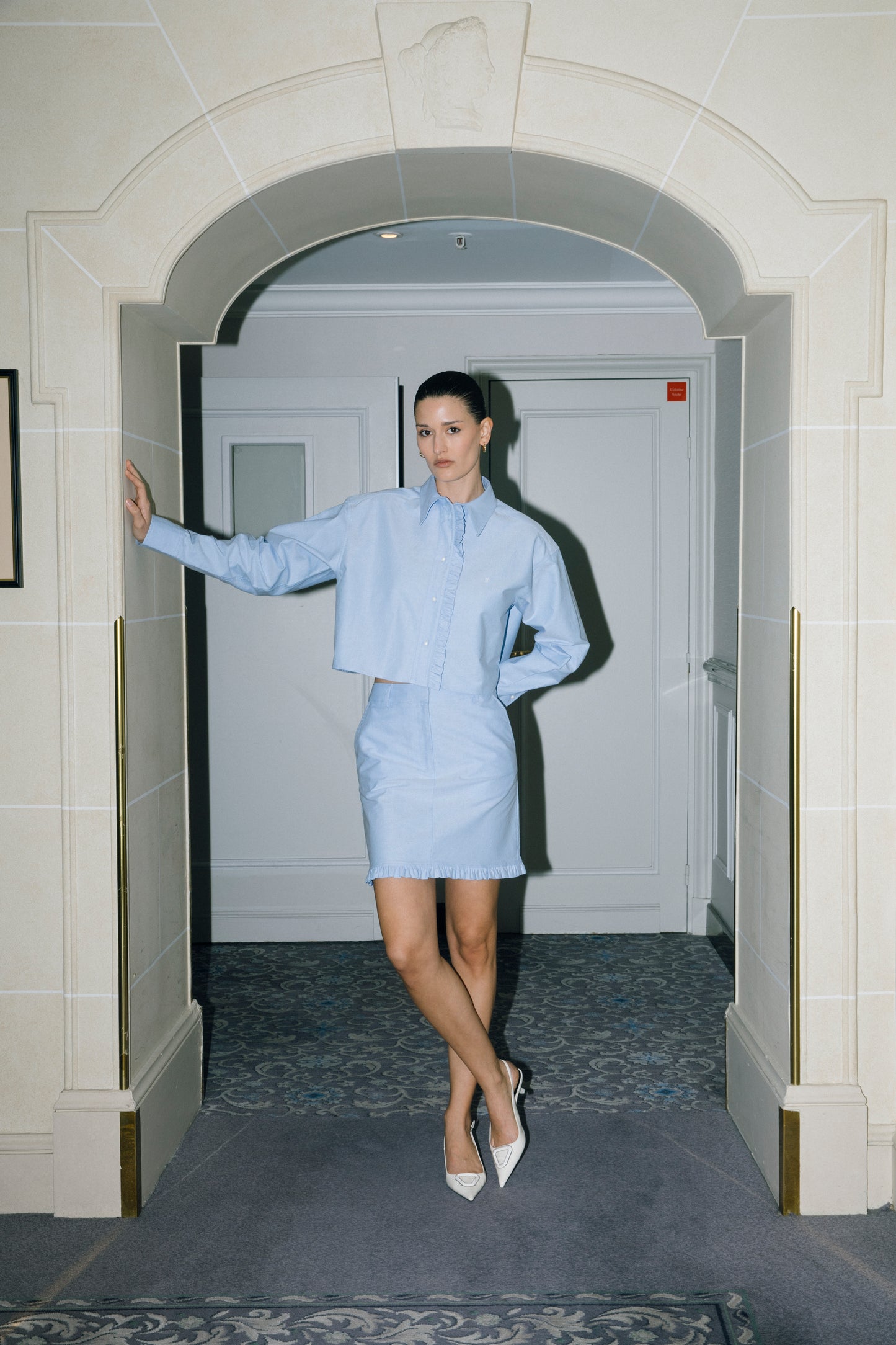 Amara Cotton Poplin Skirt