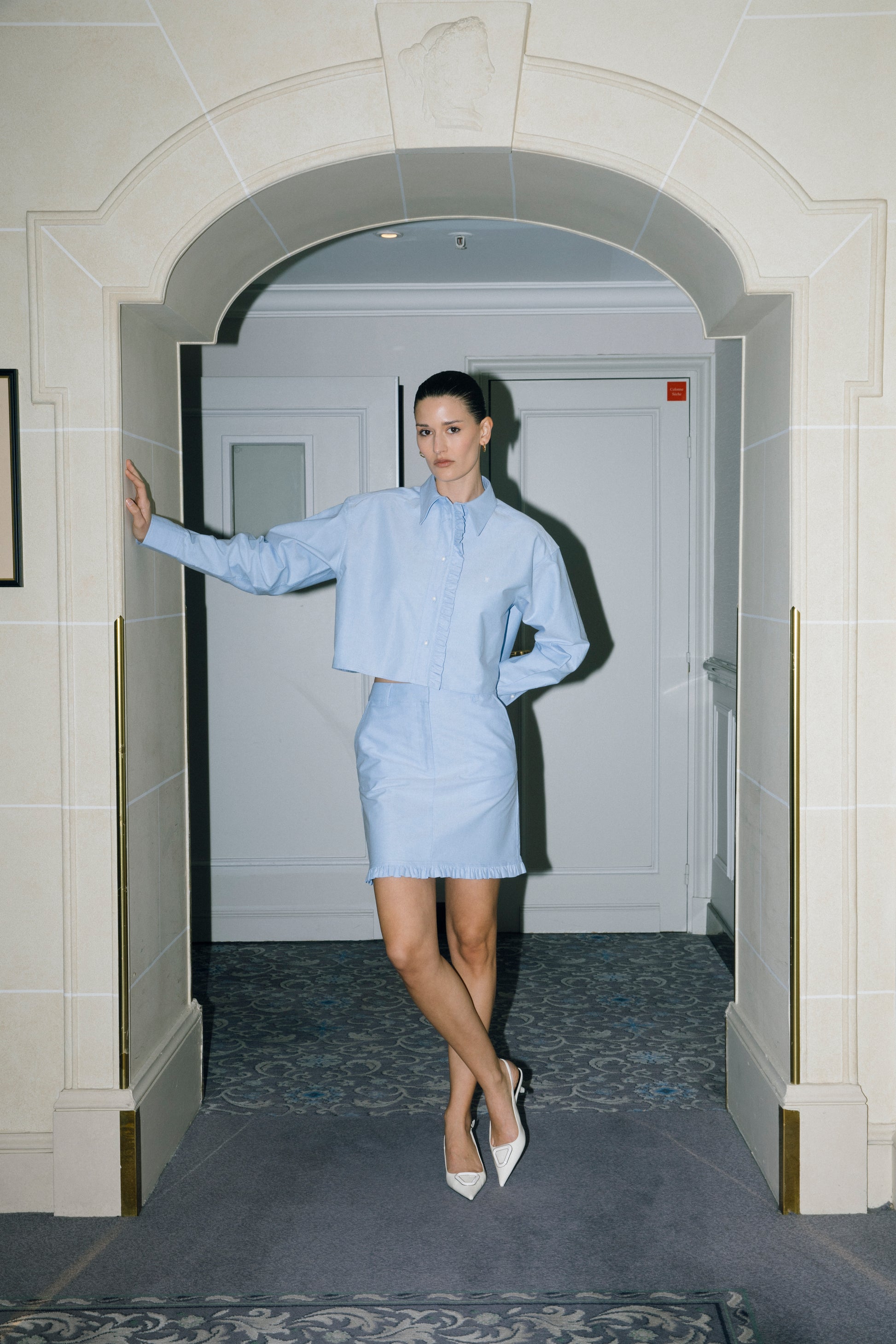 Amara Cotton Poplin Skirt
