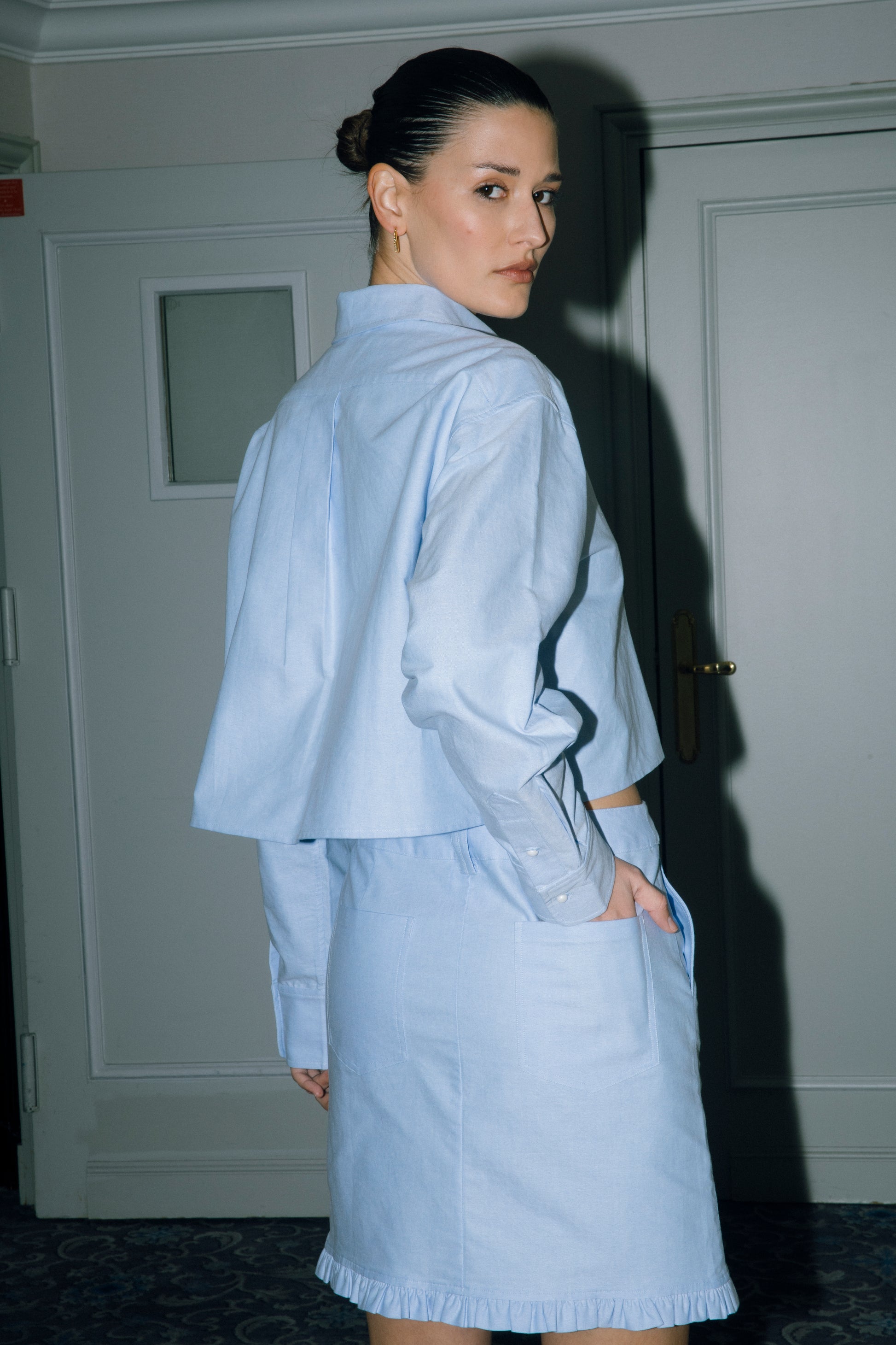 Amara Cotton Poplin Skirt