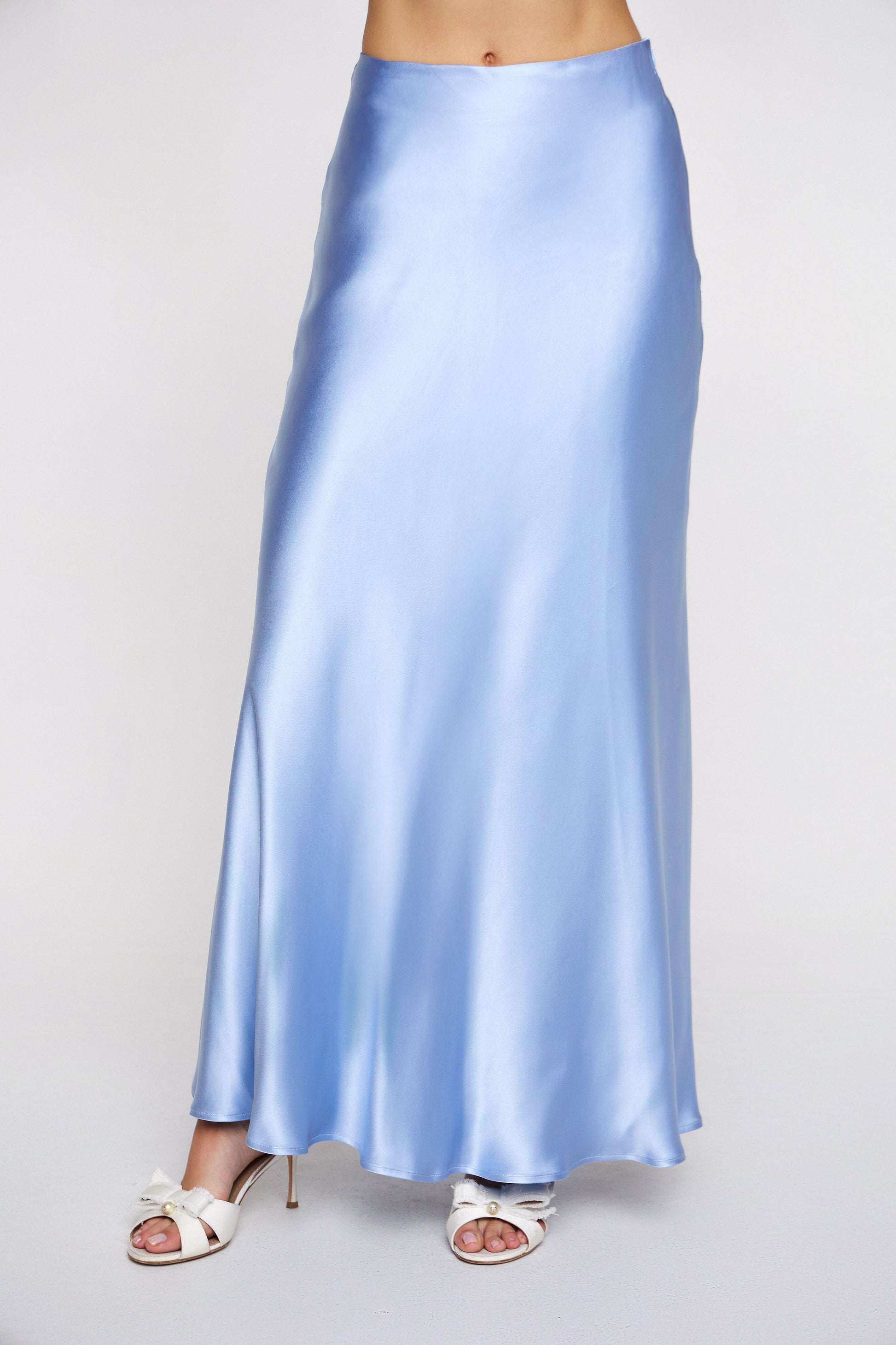 Marée maxi satin skirt