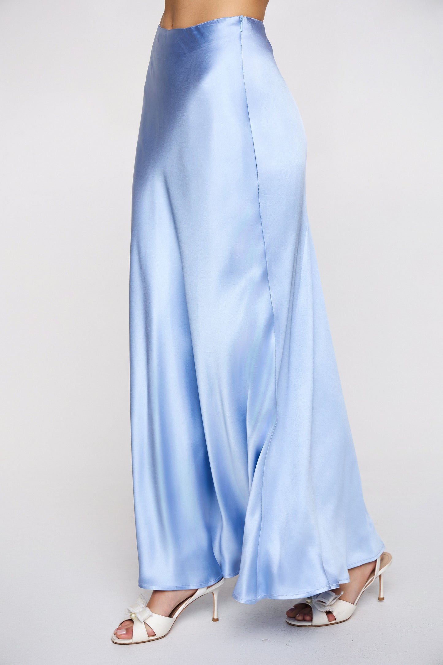 Marée maxi satin skirt