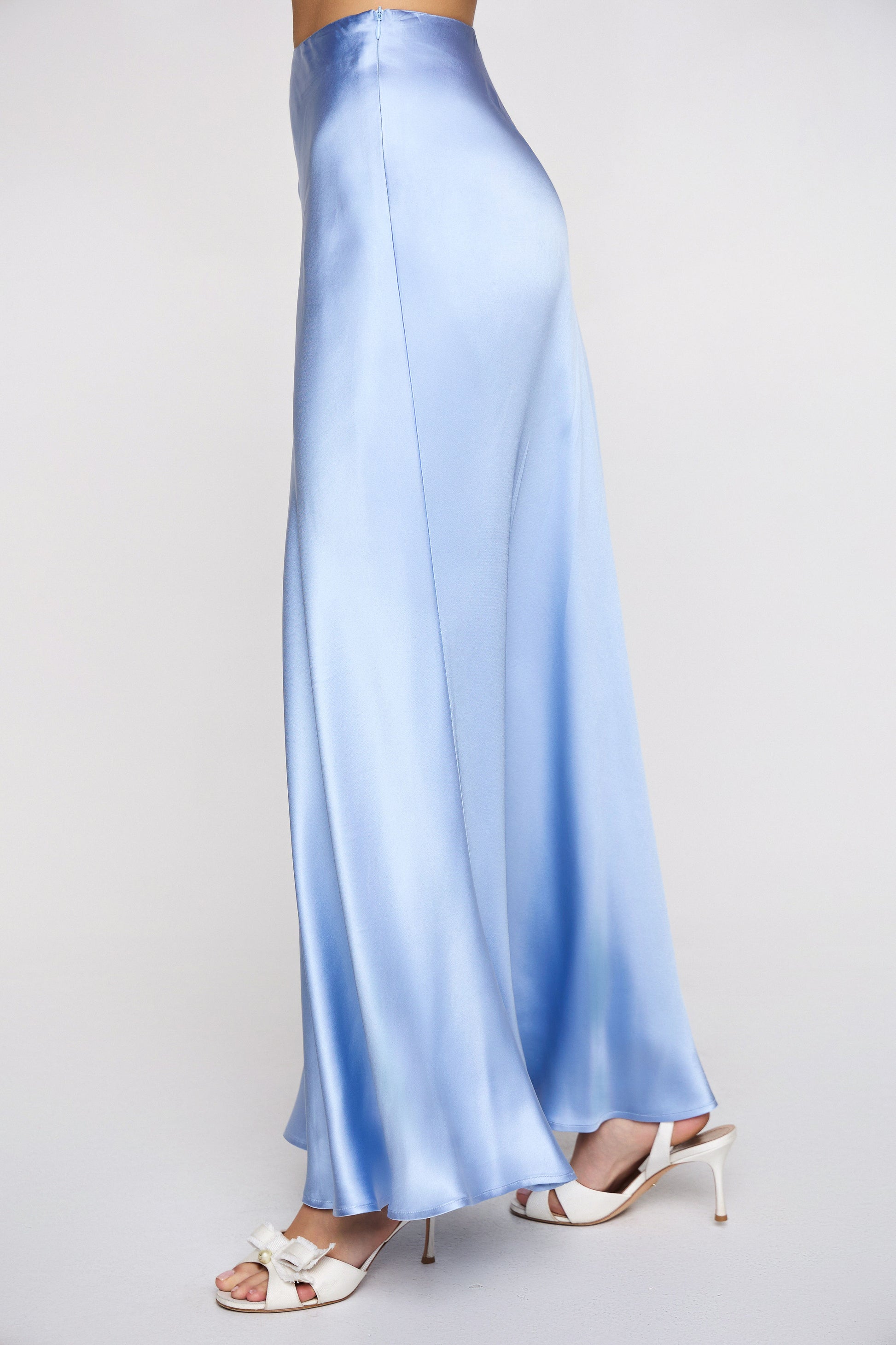 Marée maxi satin skirt